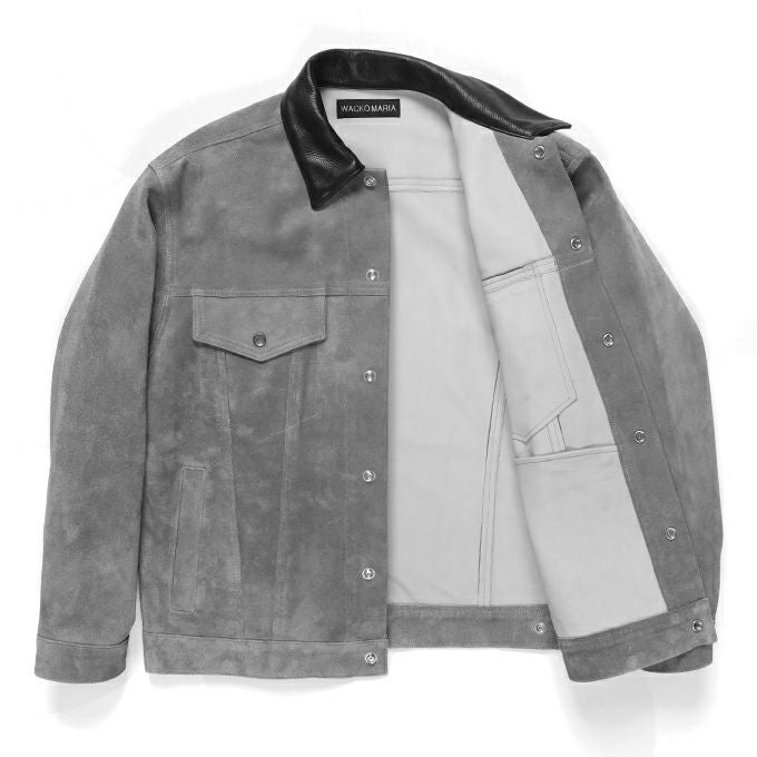 WACKO MARIA SUEDE LEATHER TRUCKER JACKET | LOCKSTOCK/STLIKE
