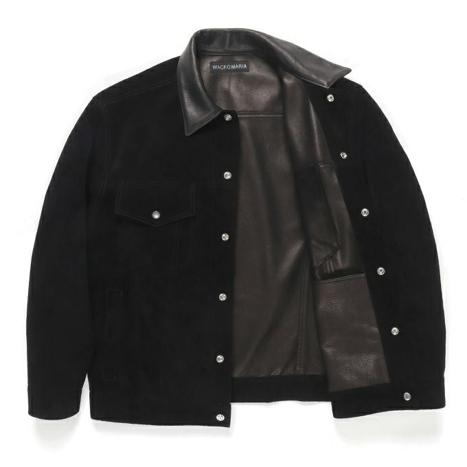 WACKO MARIA SUEDE LEATHER TRUCKER JACKET | LOCKSTOCK/STLIKE
