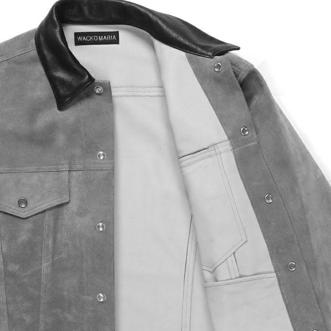 ワコマリア 別注SUEDE LEATHER TRUCKER JACKET L WACKO MARIA(ワコマリア)｜SUEDE LEATHER TRUCKER JACKET｜正規通販