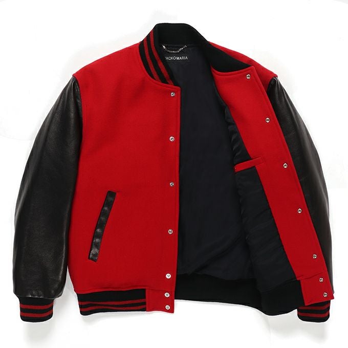WACKO MARIA LEATHER VARSITY JACKET -B- ( TYPE-2 ) | LOCKSTOCK/STLIKE