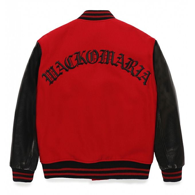 WACKO MARIA LEATHER VARSITY JACKET -B- ( TYPE-2 ) | LOCKSTOCK/STLIKE