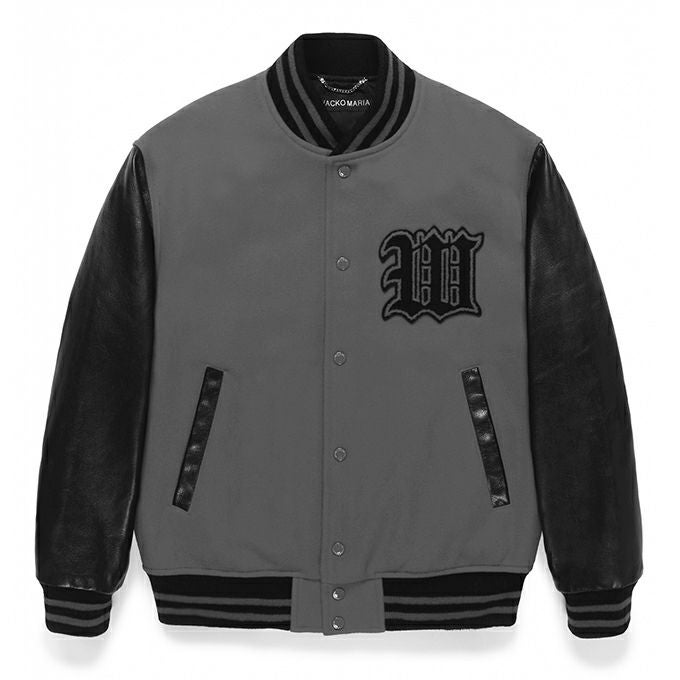 WACKO MARIA LEATHER VARSITY JACKET -B- ( TYPE-2 ) | LOCKSTOCK/STLIKE