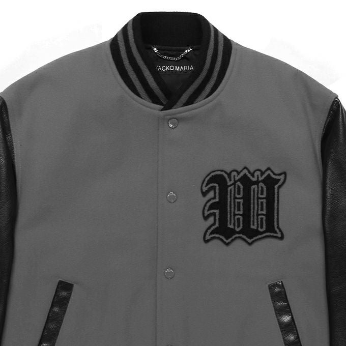 WACKO MARIA LEATHER VARSITY JACKET -B- ( TYPE-2 ) | LOCKSTOCK/STLIKE