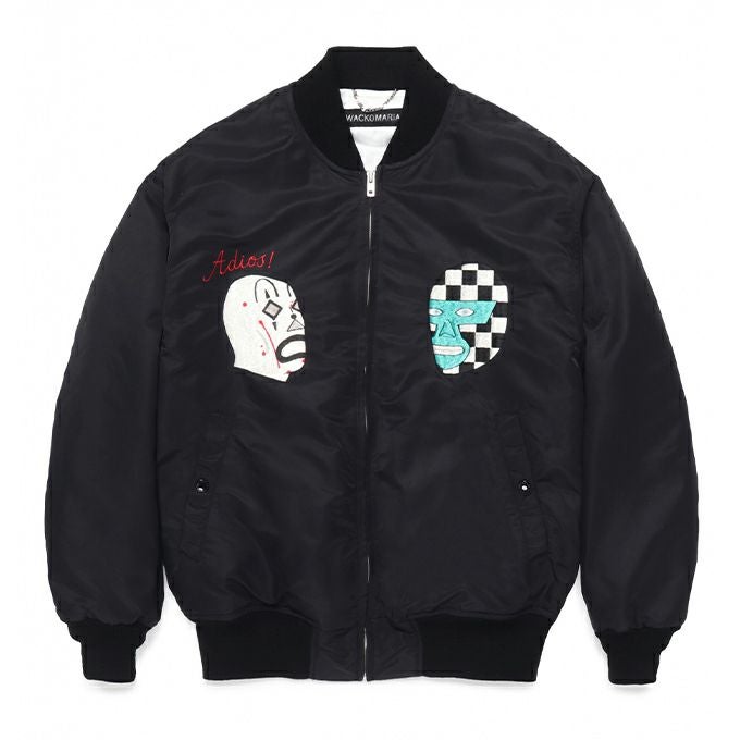 【新品・未使用】 WACKO MARIA 世界平和プロジェクト 刺繍ジャケット WACKO MARIA/世界平和プロジェクト / SKA JACKET（PINK）［スカJKT-24