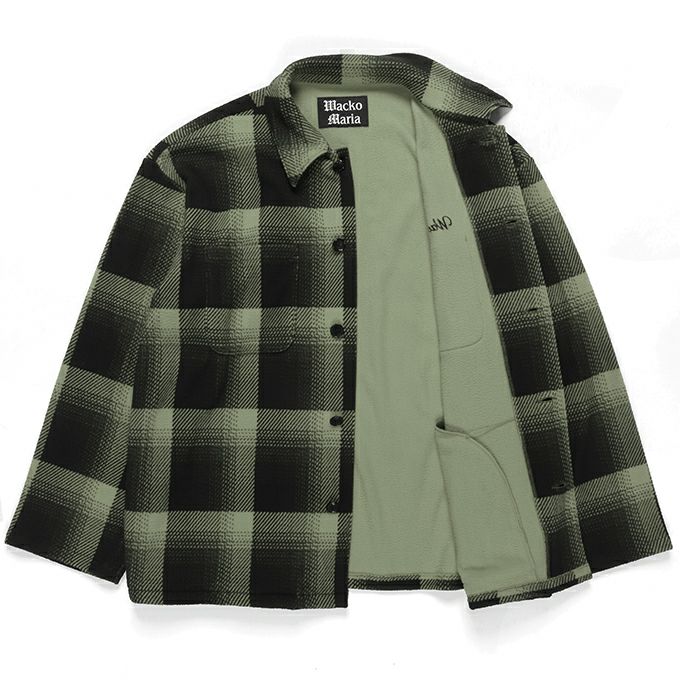 WACKO MARIA CHECK FLEECE SHIRT JACKET ( TYPE-2 ) | LOCKSTOCK/STLIKE
