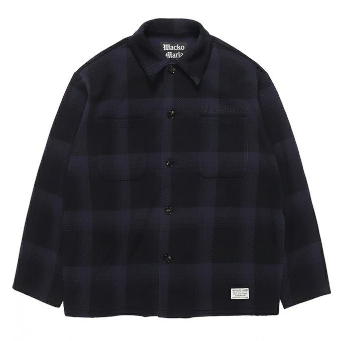 トップス WACKO MARIA FLEECESHIRTKHAKI WACKO MARIA CHECK FLEECE SHIRT JACKET ( TYPE-2 ) | LOCKSTOCK/STLIKE