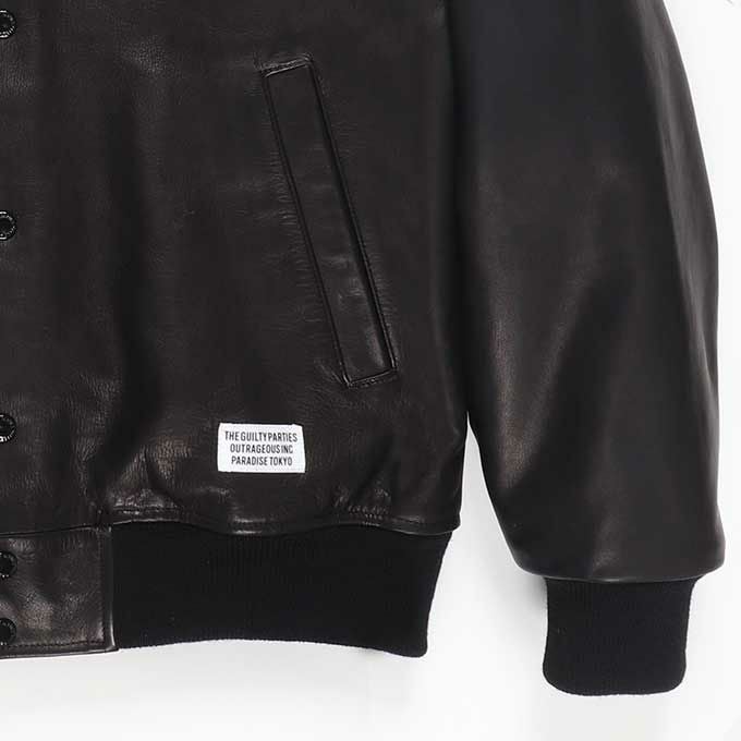 WACKO MARIA LEATHER VARSITY JACKET -A- ( TYPE-2 ) | LOCKSTOCK/STLIKE