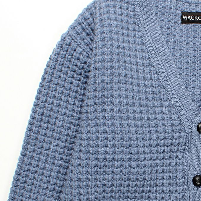 【WACKO MARIA】 ワッフルカーディガン WACKO MARIA ワコマリア WAFFLE KNIT CARDIGAN - CONUR ONLINESHOP