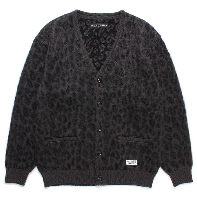 WACKO MARIA LEOPARD HEAVY MOHAIR CARDIGAN | LOCKSTOCK/STLIKE