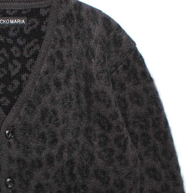 WACKO MARIA LEOPARD HEAVY MOHAIR CARDIGAN | LOCKSTOCK/STLIKE