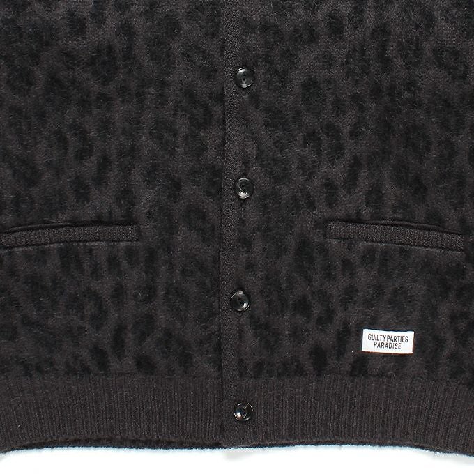 WACKO MARIA LEOPARD HEAVY MOHAIR CARDIGAN | LOCKSTOCK/STLIKE