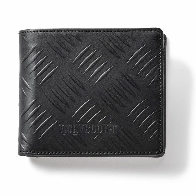 TIGHTBOOTH PRODUCTION CHECKER PLATE LEATHER BIFOLD WALLET