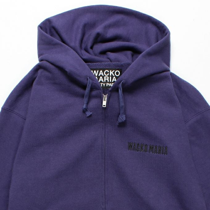 WACKO MARIA HEAVY WEIGHT FULL ZIP HOODED SWEAT SHIRT (TYPE-1