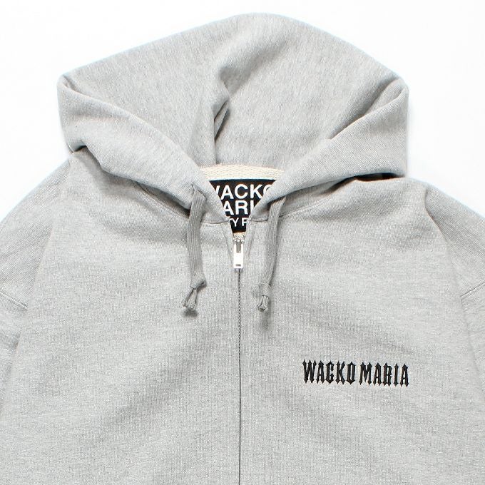 WACKO MARIA HEAVY WEIGHT FULL ZIP HOODED SWEAT SHIRT (TYPE-1