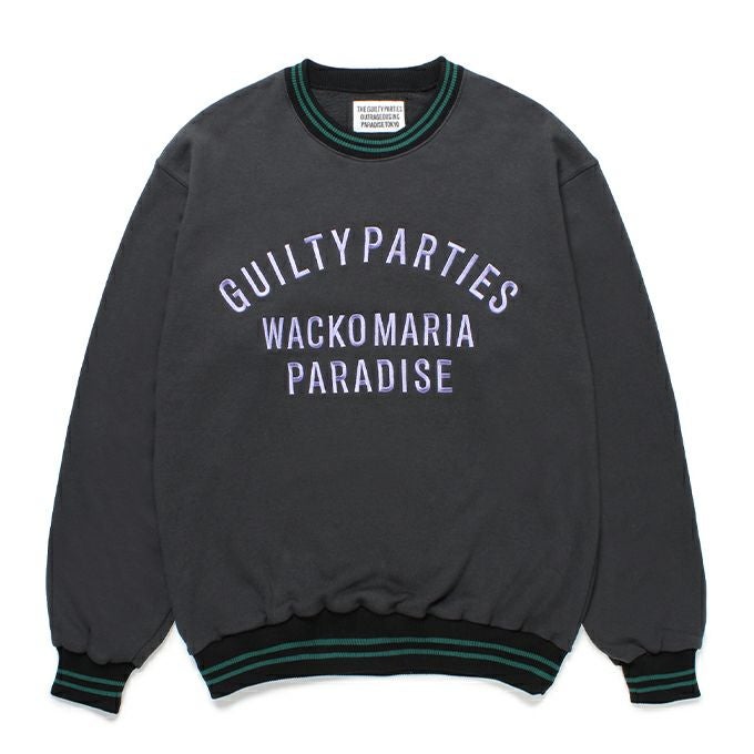 WACKO MARIA MIDDLE WEIGHT CREW NECK SWEAT SHIRT ( TYPE-3