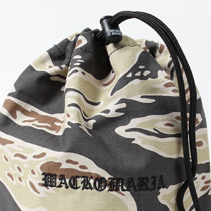 カモ　WACKO MARIA TIGER CAMO DRAWSTRING BAG WACKO MARIA TIGER CAMO DRAWSTRING BAG | LOCKSTOCK/STLIKE