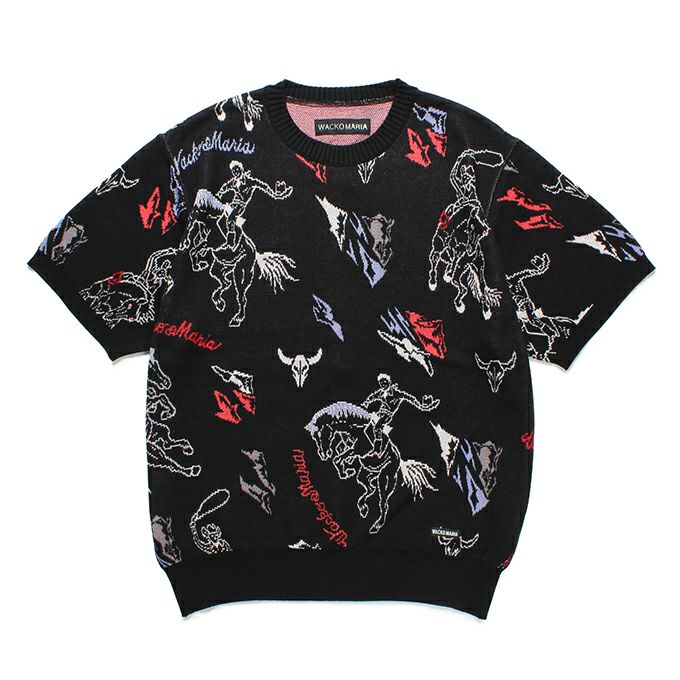 WACKO MARIA JACQUARD SWEATER S/S ( TYPE-2 ) | LOCKSTOCK/STLIKE