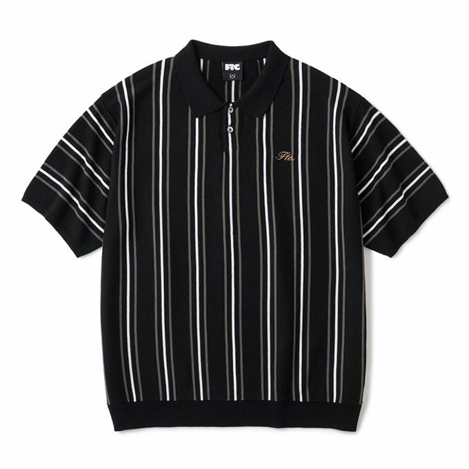 FTC STRIPE KNIT POLO | LOCKSTOCK/STLIKE