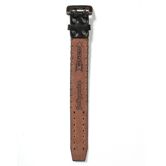 WACKO MARIA WOLF'S HEAD / STUDS LEATHER WRIST BAND 29mm ( L