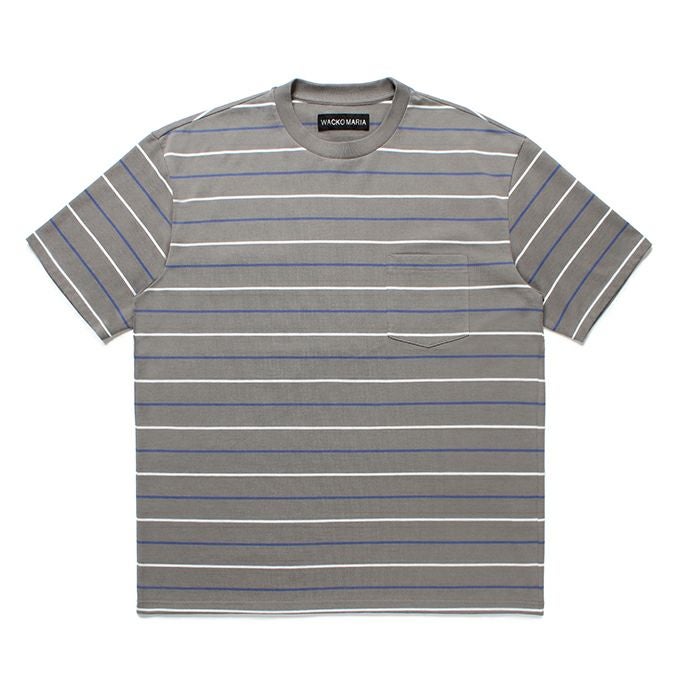 WACKO MARIA STRIPED CREW NECK T-SHIRT ( TYPE-2 ) | LOCKSTOCK/STLIKE