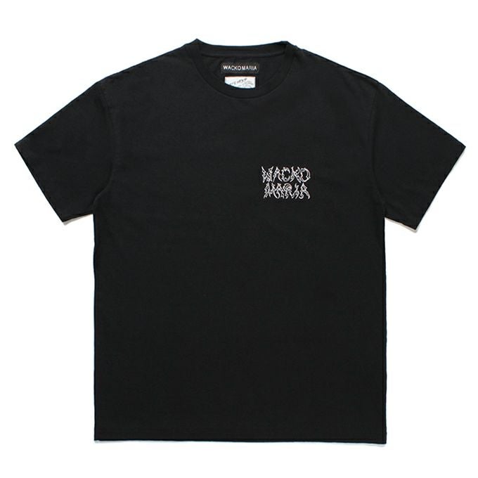 WACKO MARIA NECK FACE / WASHED HEAVY WEIGHT CREW NECK T-SHIRT