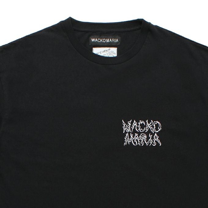 WACKO MARIA NECK FACE / WASHED HEAVY WEIGHT CREW NECK T-SHIRT
