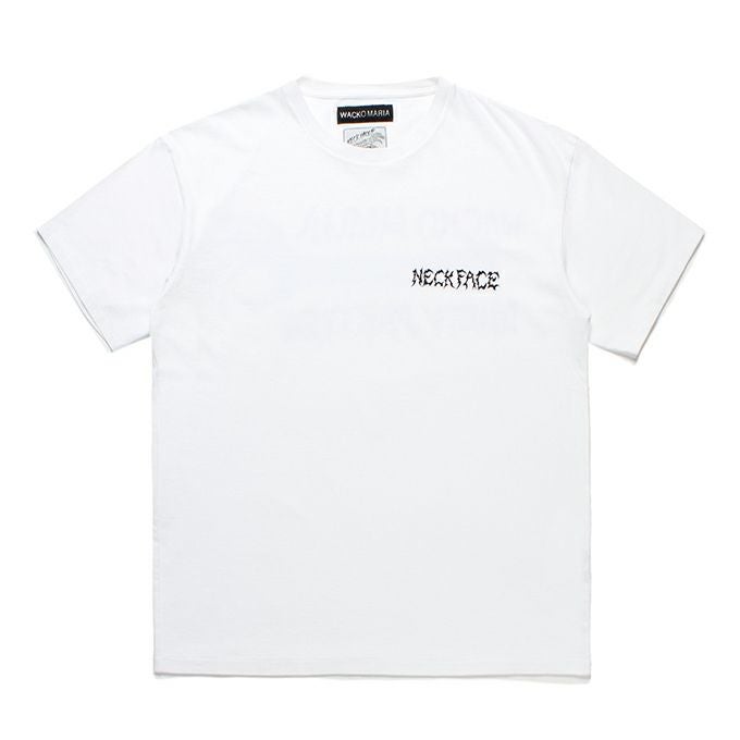 WACKO MARIA NECK FACE / WASHED HEAVY WEIGHT CREW NECK T-SHIRT