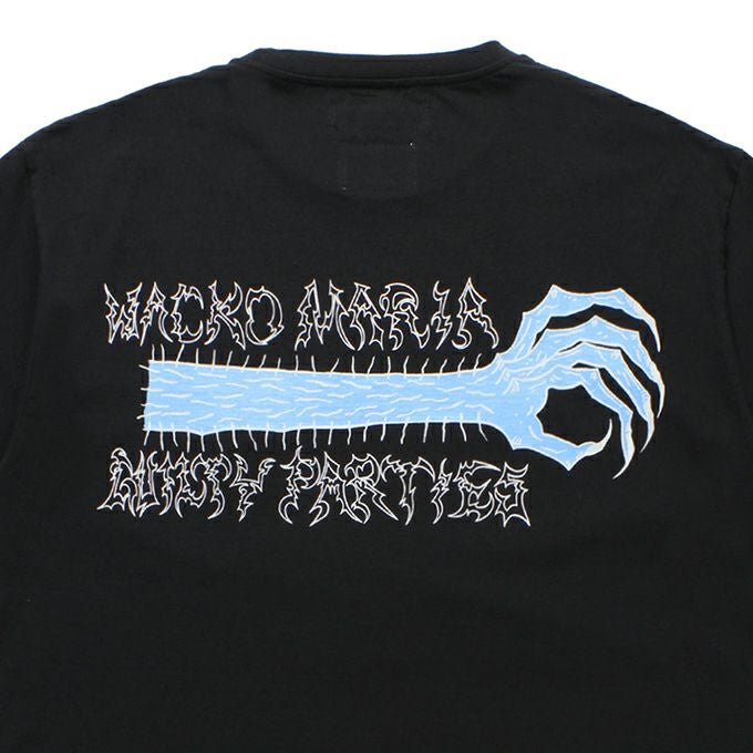WACKO MARIA NECK FACE / WASHED HEAVY WEIGHT CREW NECK T-SHIRT