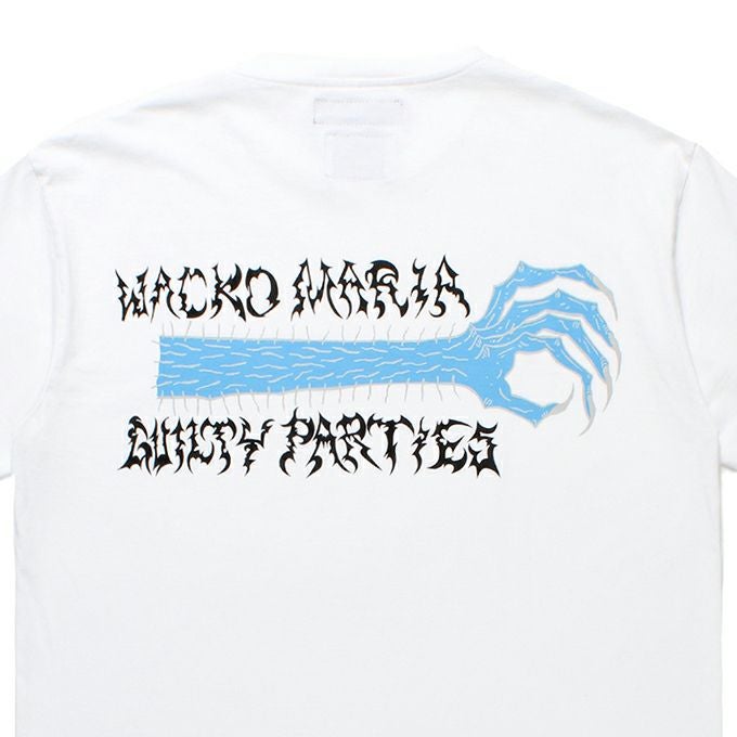 WACKO MARIA NECK FACE / WASHED HEAVY WEIGHT CREW NECK T-SHIRT