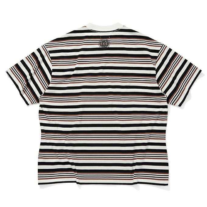 CITY COUNTRY CITY EMBROIDERED LOGO MULTI BORDER T-SHIRT