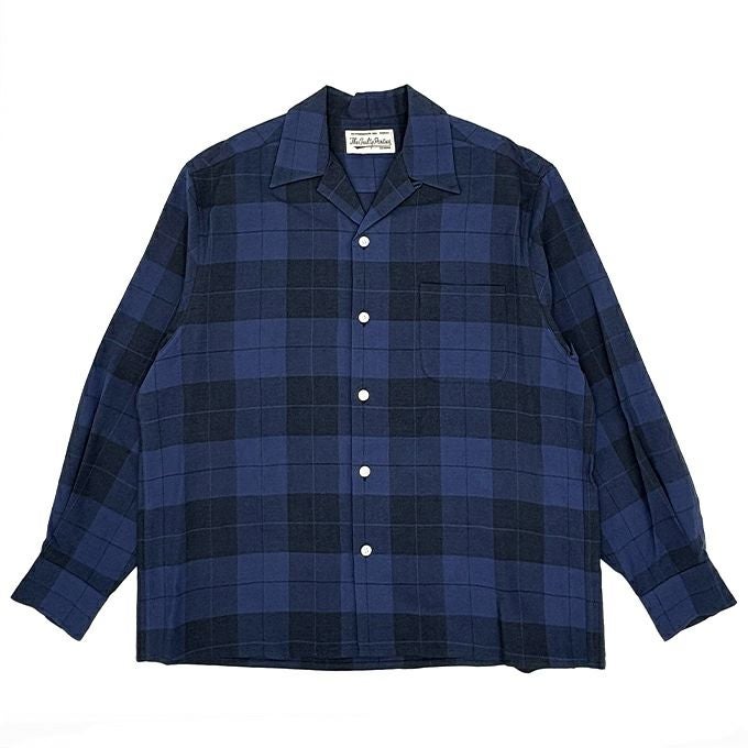 WACKO MARIA OMBRE CHECK OPEN COLLAR SHIRT L/S | LOCKSTOCK/STLIKE