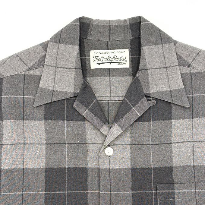 WACKO MARIA OMBRE CHECK OPEN COLLAR SHIRT L/S | LOCKSTOCK/STLIKE