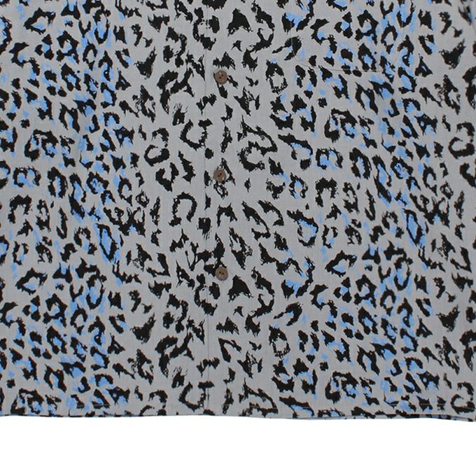 WACKO MARIA LEOPARD OPEN COLLAR SHIRT L/S ( TYPE-3 ) | LOCKSTOCK