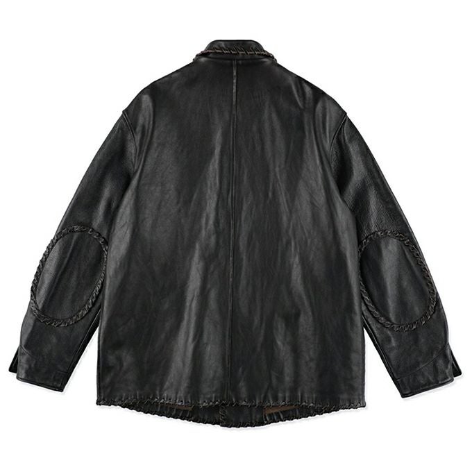 r*z様 BOWWOW レザージャケット BRAIDED LEATHER COV BOWWOW BRAIDED LEATHER COVERALL | LOCKSTOCK/STLIKE