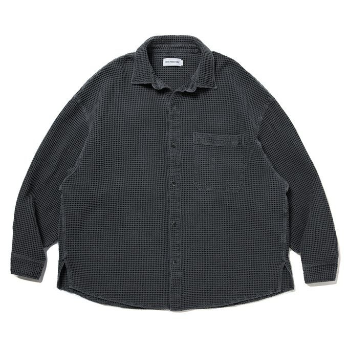 COOTIE PRODUCTIONS PIGMENT DYED WAFFLE L/S SHIRT | LOCKSTOCK/STLIKE