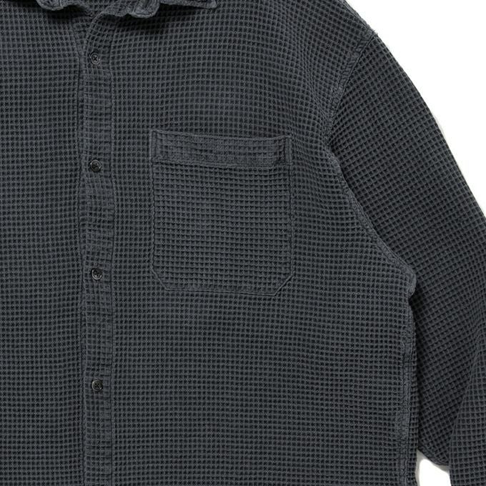 COOTIE PRODUCTIONS PIGMENT DYED WAFFLE L/S SHIRT | LOCKSTOCK/STLIKE