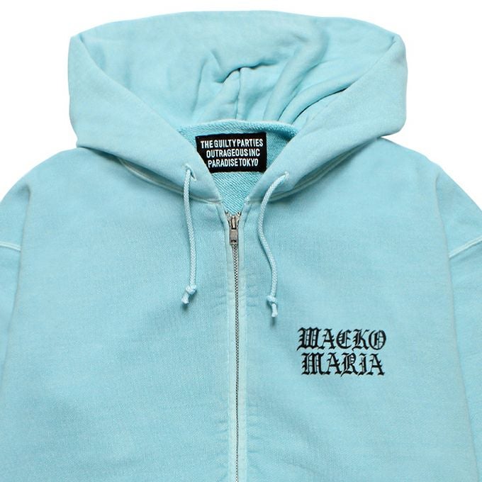 トップス WACKO MARIA / WASHED ZIP HOODED SWEAT L WACKO MARIA/WASHED HEAVY WEIGHT ZIP HOODED SWEAT SHIRT（PURPLE