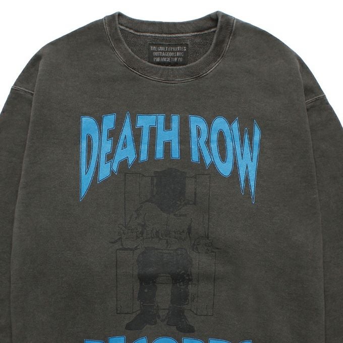 WACKO MARIA DEATH ROW RECORDS / WASHED MIDDLE WEIGHT CREW NECK