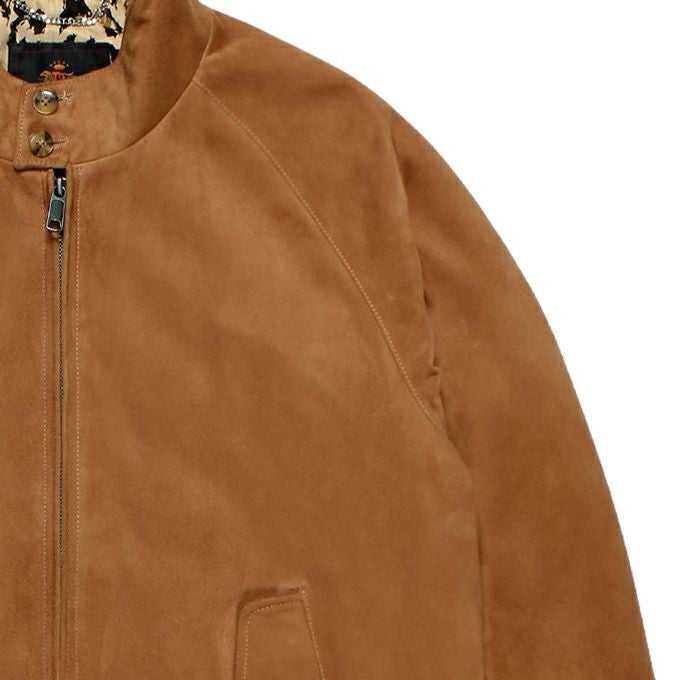 WACKO MARIA BARACUTA / G9 SUEDE LEATHER HARRINGTON JACKET