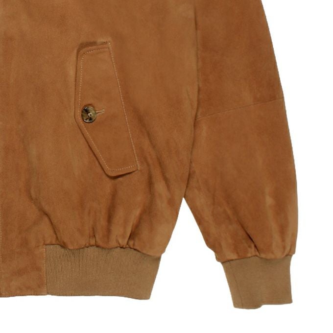 WACKO MARIA BARACUTA / G9 SUEDE LEATHER HARRINGTON JACKET