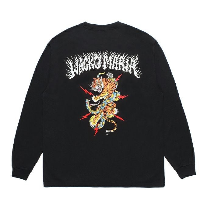 WACKO MARIA TIM LEHI / WASHED HEAVY WEIGHT CREW NECK LONG SLEEVE T