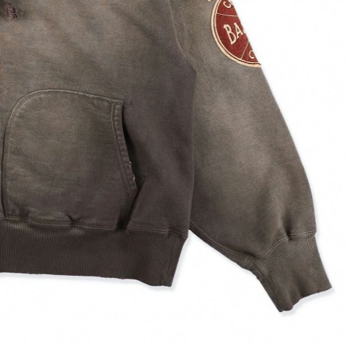 BOWWOW BASEBALL CHAMPION ZIP HOODIE AGED | LOCKSTOCK/STLIKE
