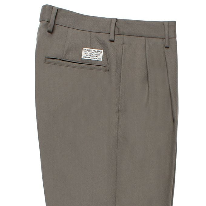 WACKO MARIA DOUBLE PLEATED WOOL TROUSERS | LOCKSTOCK/STLIKE