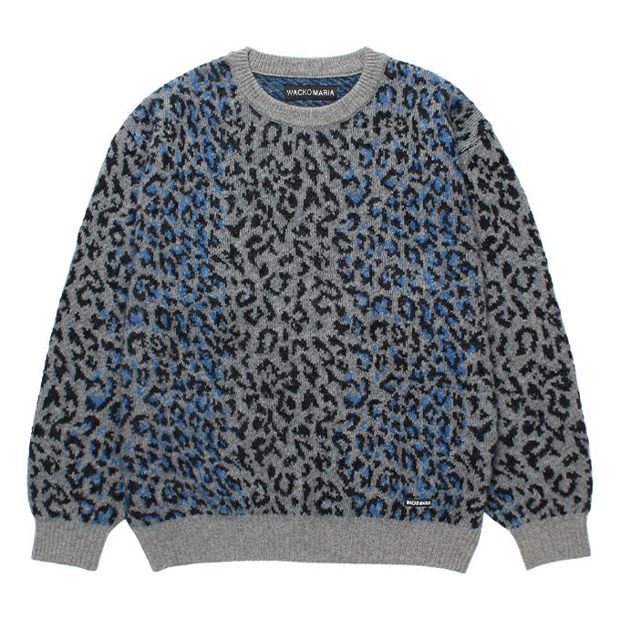 WACKO MARIA LEOPARD MOHAIR JACQUARD KNIT SWEATER | LOCKSTOCK/STLIKE