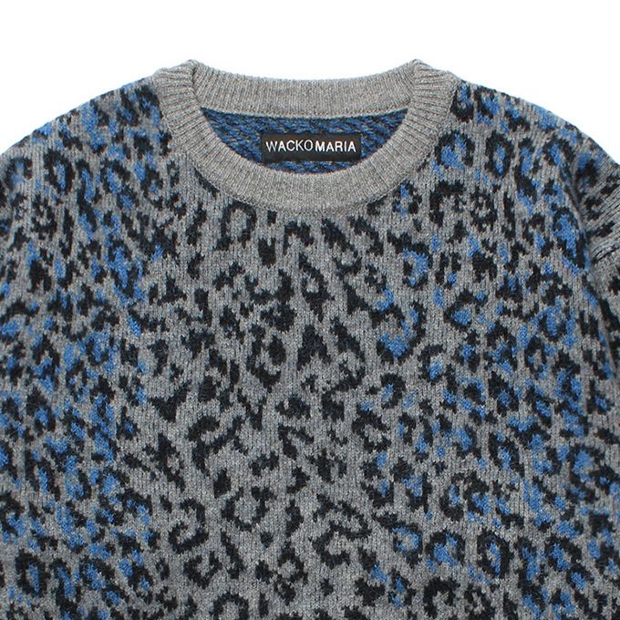 WACKO MARIA LEOPARD MOHAIR JACQUARD KNIT SWEATER | LOCKSTOCK/STLIKE