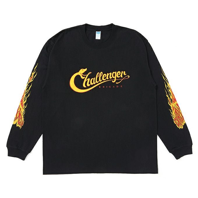 CHALLENGER L/S SNAKING LOGO TEE | LOCKSTOCK/STLIKE CHALLENGER チャレンジャー スネーク Tシャツ ブラック