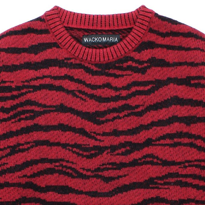 WACKO MARIA TIGER MOHAIR JACQUARD KNIT SWEATER | LOCKSTOCK/STLIKE