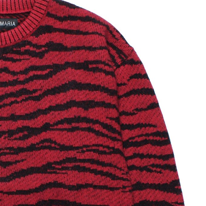 WACKO MARIA TIGER MOHAIR JACQUARD KNIT SWEATER | LOCKSTOCK/STLIKE