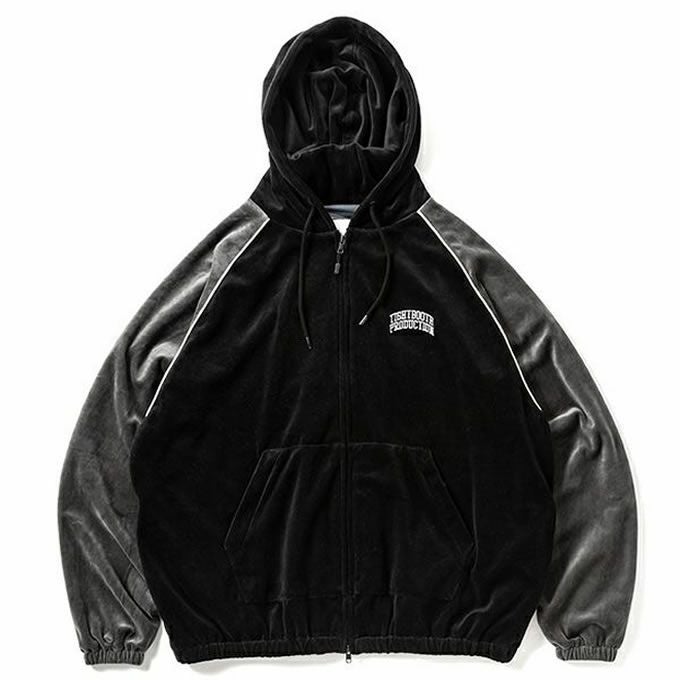 TIGHTBOOTH PRODUCTION VELOUR PIPING HOODED JKT | LOCKSTOCK/STLIKE