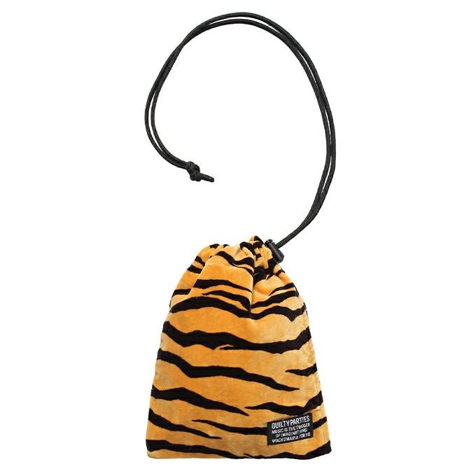 WACKO MARIA TIGER VELOUR DRAWSTRING BAG | LOCKSTOCK/STLIKE